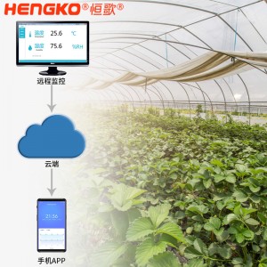 恒歌農業溫濕度物聯網解決方案溫室大棚溫濕度記錄儀，智能自動在線監控農業追溯監測系統
