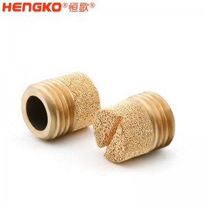廠家生產加工1分2分4分8分青銅HD型消音器耐高溫消音降噪,氣動元件電磁閥堵頭消音器
