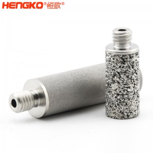 廠家來圖定制粉末燒結316L不銹鋼過濾器濾芯防塵耐腐蝕，用于化工制藥