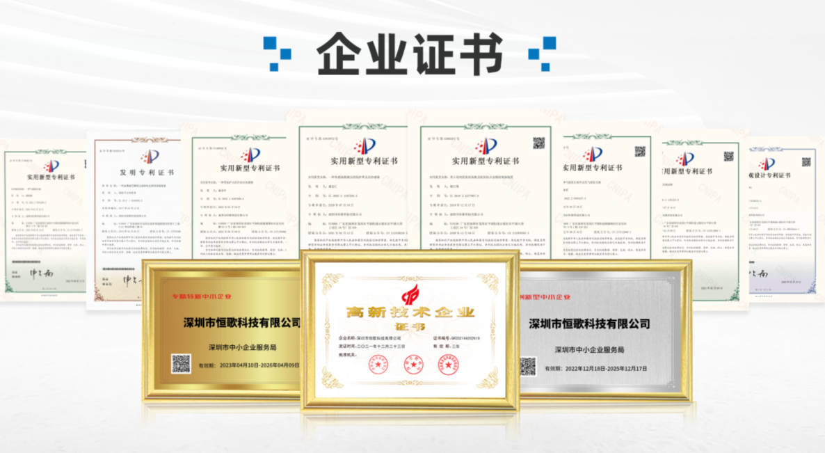 恒歌企業證書
